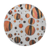 Tiger Hot oranje en zwart afdrukken Snijplank (Voorkant)