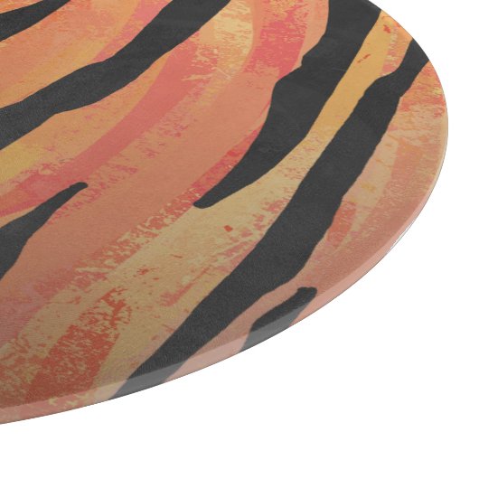 Tiger Hot oranje en zwart afdrukken Snijplank (Hoek)