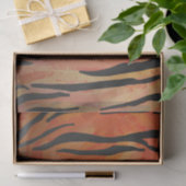 Tiger Hot oranje en zwart afdrukken Tissuepapier (Geschenk)