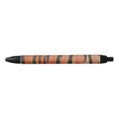 Tiger Hot oranje en zwart afdrukken Zwarte Inkt Pen (Voorkant)