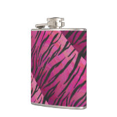 Tiger Hot Pink en zwarte afdrukken Heupfles (Links)