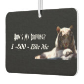 Tiger “How’s My Driving? 1-800-Bite Me” Car  Luchtverfrisser (Links)