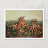 Tiger Hunt, 1892 (olie op canvas) Briefkaart (Voorkant)