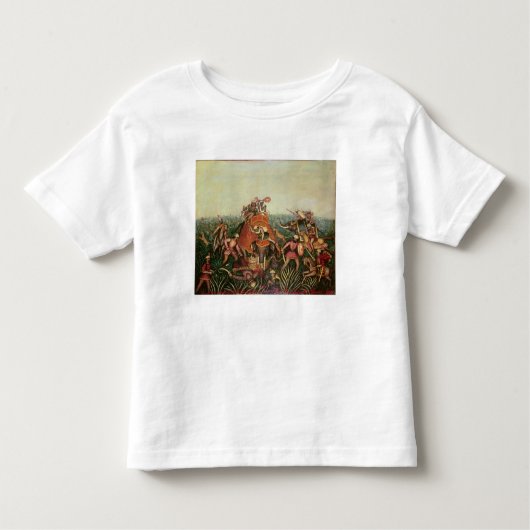 Tiger Hunt, 1892 (olie op canvas) Kinder Shirts (Voorkant)