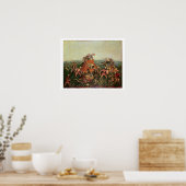 Tiger Hunt, 1892 (olie op canvas) Poster (Keuken)