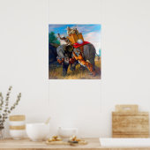 Tiger Hunting Briton Rivière 1920 Poster (Keuken)