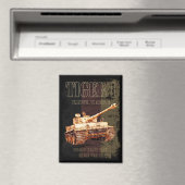 Tiger I Duitse zware tank WWII met Duitse vlag Magneet (Insitu (Vaatwasser))