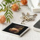 Tiger I Duitse zware tank WWII met Duitse vlag Sleutelhanger (Zijkant)