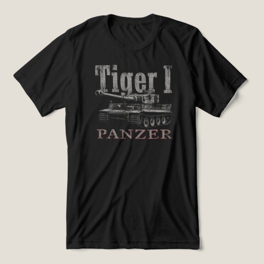 Tiger I Panzer Tri-Blend Shirt (Design voorkant)