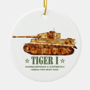 Tiger I Tweede Wereldoorlog Duitse zware tank Panz Keramisch Ornament
