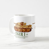 Tiger I Tweede Wereldoorlog Duitse zware tank Panz Koffiemok (Voorkant links)