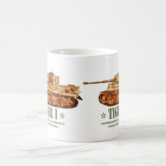 Tiger I Tweede Wereldoorlog Duitse zware tank Panz Koffiemok (Center)