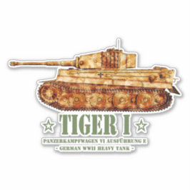 Tiger I Tweede Wereldoorlog Duitse zware tank Panz Sticker