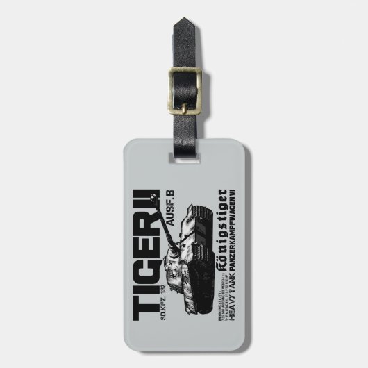 Tiger II-Bagagelabel Bagagelabel (Voorkant verticaal)
