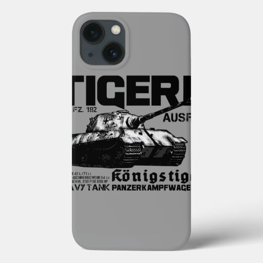Tiger II iPhone / iPad hoesje (Achterkant)