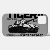 Tiger II iPhone / iPad hoesje (Achterkant (horizontaal))