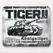 Tiger II Mousepad Muismat (Voorkant)