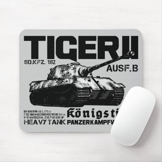 Tiger II Mousepad Muismat (Met muis)