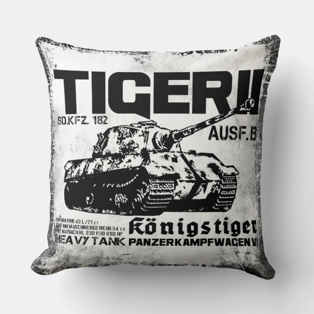Tiger II-Sierkussen Kussen (Voorkant)