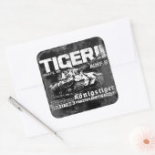 Tiger II-Sticker Vierkante Sticker (Envelop)