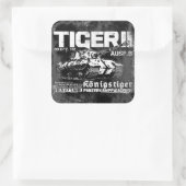 Tiger II-Sticker Vierkante Sticker (Tas)