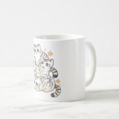 Tiger illustratie Magic Koffiemok (Voorkant rechts)