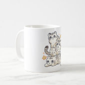 Tiger illustratie Magic Koffiemok (Voorkant links)