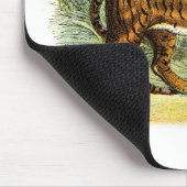 Tiger Illustration Mousepad Muismat (Hoek)