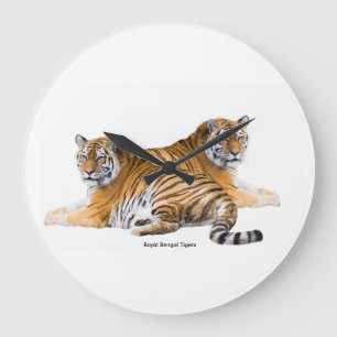 Tiger image for Round-Large-Wall-Clock Grote Klok