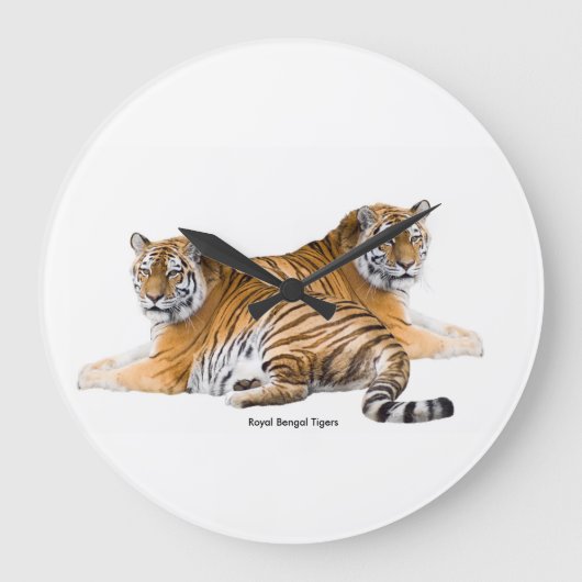 Tiger image for Round-Large-Wall-Clock Grote Klok (Voorkant)