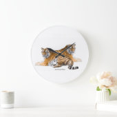 Tiger image for Round-Large-Wall-Clock Grote Klok (Huis)