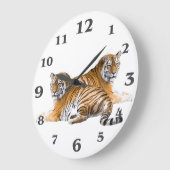 Tiger image for Round-Large-Wall-Clock Grote Klok (Hoek)