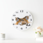 Tiger image for Round-Large-Wall-Clock Grote Klok (Huis)