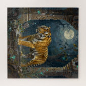 Tiger in Ancient Dunes under the Full Moon Legpuzzel (Horizontaal)