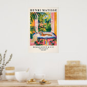 Tiger in Bathtub Art Print Funny Matisse Style (Keuken)