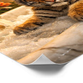 Tiger in Bathtub Wall Art – Luxury Animal Poster,  Poster (Hoek)