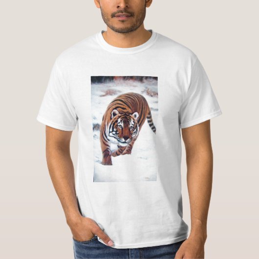 TIGER IN DE SNEE T-SHIRT (Voorkant)