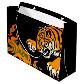 TIGER IN FLAMES GROOT CADEAUZAKJE (Achterkant Gekanteld)