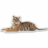 Tiger in Repose Sticker (Voorkant)