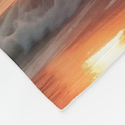 Tiger in the sunset / Tiger im Sonnenuntergang  Fleece Deken (Hoek)