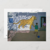 Tiger India Briefkaart (Voorkant / Achterkant)