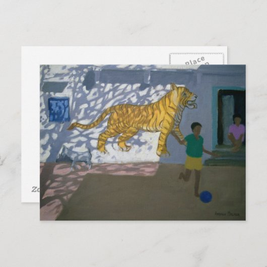 Tiger India Briefkaart (Voorkant / Achterkant)