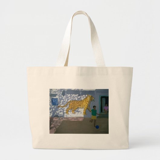 Tiger India Grote Tote Bag (Voorkant)