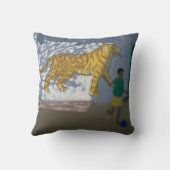 Tiger India Kussen (Achterkant)