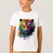 Tiger Ink Graffiti Splash T-shirt (Voorkant)
