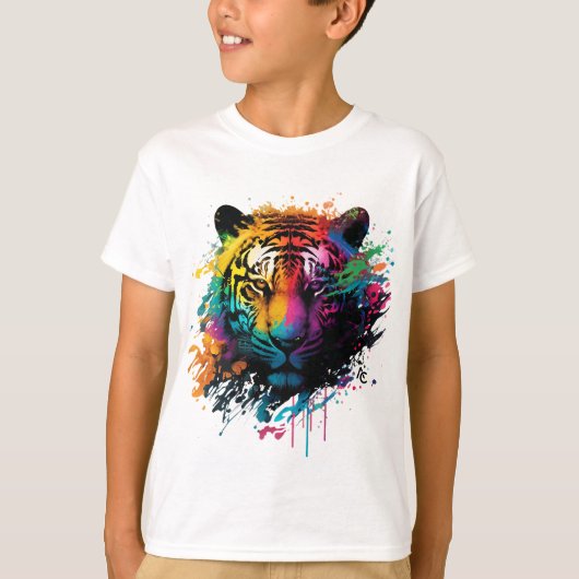 Tiger Ink Graffiti Splash T-shirt (Voorkant)
