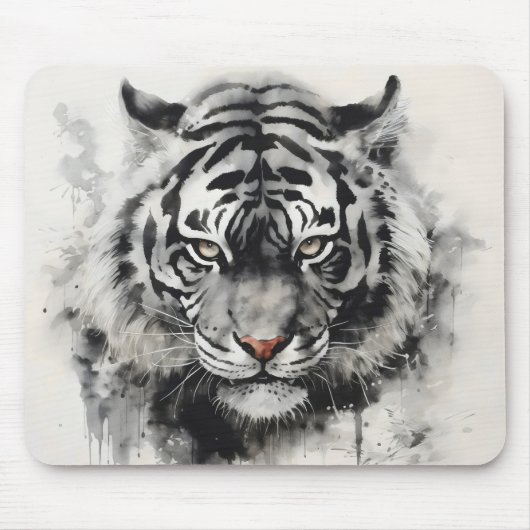 Tiger Ink Painting Muismat (Voorkant)