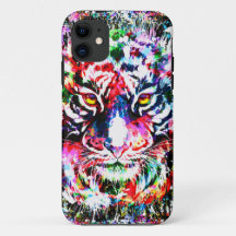 Tiger iPhone 11 Hoesje | Kleurrijk | Abstracte kun