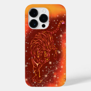 Tiger iPhone hoesje draait in de Sterrennacht