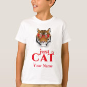 Tiger is gewoon een kat Funny T-shirt (Voorkant)